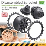 Tiger I Mid/Late Disassembled Sprocket #TRXTR35168-2