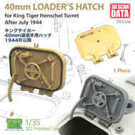 40mm Loader's Hatch For King Tiger Henschel (post July 1944) #TRXTR35206