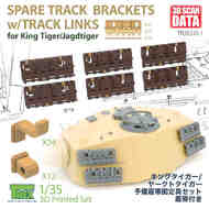 Spare Track Brackets with Track Links for King Tiger/Jagdtiger #TRXTR35213-1