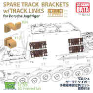 Spare Track Brackets with Track Links for Porsche Jagdtiger #TRXTR35213-2