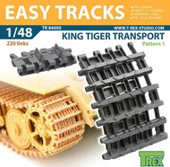  T-Rex Studio  1/48 King Tiger Transport Pattern 1 Easy Tracks TRXTR84005