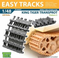  T-Rex Studio  1/48 King Tiger Transport Pattern 3 Easy Tracks TRXTR84007