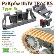  T-Rex Studio  1/35 Panzer Pz.Kpfw III/IV Tracks Type 5c TRXTR85023