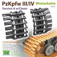 Panzer Pz.Kpfw III/IV Tracks Winterkette Version A with Cleats #TRXTR85030