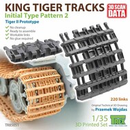  T-Rex Studio  1/35 King Tiger / Tiger II Prototype Tracks (Initial Type Pattern 2) TRXTR85051