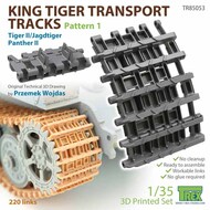  T-Rex Studio  1/35 King Tiger Transport Tracks Pattern 1 TRXTR85053