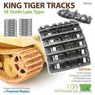  T-Rex Studio  1/35 King Tiger Tracks (18 Teeth Late Type) TRXTR85056