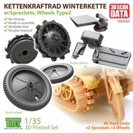 Kettenkraftrad Tracks Type 2 (with Wheels & Sprockets) #TRXTR85060