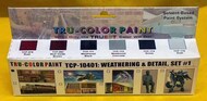 Solvent-Based Weathering & Detail #1 (6 Colors) 1oz Bottles* #TUP10401