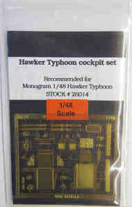  True Details Accessories  1/48 Hawker Typhoon Cockpit Set (PE) TD26014