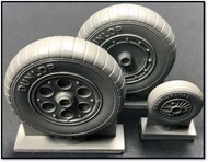  True Details Accessories  1/32 Focke-Wulf Fw.190A-5/Fw.190A-6/Fw.190A-8 wheels with ribbed tyres TD32221