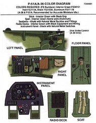  True Details Accessories  1/48 A-36/ P-51A Cockpit Set TD48481