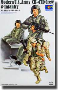  Trumpeter Models  1/35 Modern US Army Figures: CH-47D Crew and Infantry TSM415