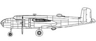  Trumpeter Models  1/200 B-25 Mitchell Aircraft TSM4204