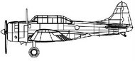  Trumpeter Models  1/200 SBD Dauntless Aircraft TSM4207