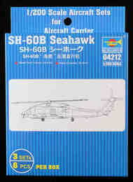 Sikorsky SH-60B Seahawk 2 sprues for 1  a/c, total 3 a/c #TSM4212