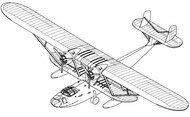  Trumpeter Models  1/350 P2Y Flying Boat Patrol Aircraft Set for Carriers (12/Bx) (New Tool) TSM6285