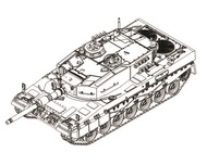 German Leopard 2A4 Main Battle Tank (New Variant) #TSM7190