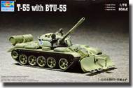  Trumpeter Models  1/72 Russian T-55 Tank w/BTU55 Dozer Plow OUT OF STOCK IN US, HIGHER PRICED SOURCED IN EUROPE TSM7284