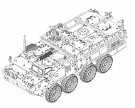  Trumpeter Models  1/72 US Army M1131 Stryker Fire Support Vehicle (FSV) (New Variant) (SEPT) - Pre-Order Item TSM7424