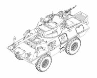  Trumpeter Models  1/72 LAV-150 Armored Personnel Carrier w/90mm Mecar Gun (New Variant) (MAR) - Pre-Order Item TSM7442