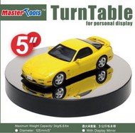 Battery Operated Round Mirrored Display Turntable for Model Kits (5