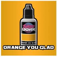  Turbo Dork  NoScale Orange You Glad Metallic Acrylic Paint 20ml Bottle TDK4581