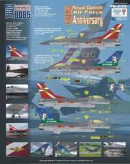 Lockheed-Martin F-16MLU Royal Danish Air Force Anniversary Vipers #TB48235