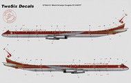 Douglas DC-8-63CF WORLD AIRWAYS 6 registrations from N801WA-N806WA #STS44121