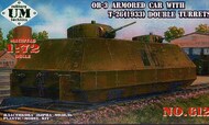  UM-MT  1/72 Soviet OB-3 armored car with Soviet T-26 ( 1933 double turret) UMMT612