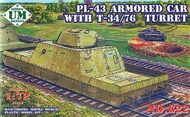 PL-43 armoured car with Soviet T-34/76 turret #UMMT622