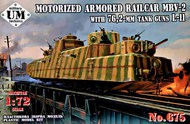 MBV-2 motorized armored railcar with 76,2-mm tank guns L-11 #UMMT675