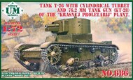 T-26 tank with cylindrical turret and 76.2mm tunk gun (KT-28) with plastic tracks #UMMT686-1