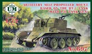 Artillery Self-Propelled Mount Based on the BT-7 Tank with L-11 Tank Gun #UMMT697