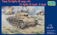  Unimodel  1/72 Pz.Kpfw. III Ausf H German Tank UNM270