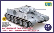  Unimodel  1/72 Soviet T-34 flame-throwing tank with FOG-1 UNM441