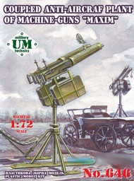  Unimodel  1/72 Maxim Coupled Anti-Aircraft Plant of Machine Guns UNM646