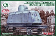  Unimodel  1/72 DTR-Casemate Armored Railway Car w/Platform UNM667