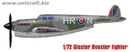 Gloster 'Booster Fighter' 1937 British prop-jet heavy fighter. (Unicraft kits do not include decals) #UNI72104
