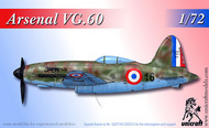 Arsenal VG.60 French late war advanced fighter #UNI72134