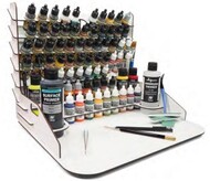 Module Paint Display Stand w/Vertical Storage & Small Workstation #VLJ26012