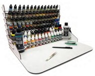  Vallejo Paints  NoScale Module Paint Display Stand w/Vertical Storage & Large Workstation VLJ26014