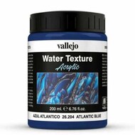  Vallejo Paints  NoScale 200ml Bottle Atlantic Blue Water Effect VLJ26204