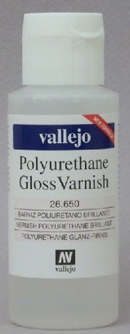  Vallejo Paints  NoScale 60ml Bottle Polyurethane Gloss Varnish VLJ26650