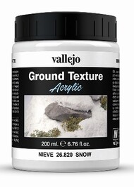  Vallejo Paints  NoScale 200ml Bottle Snow Ground Texture Diorama Effect VLJ26820