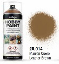  Vallejo Paints  NoScale Leather Brown Fantasy Solvent-Based Acrylic Paint 400ml Spray VLJ28014