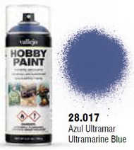  Vallejo Paints  NoScale Ultramarine Blue Fantasy Solvent-Based Acrylic Paint 400ml Spray VLJ28017