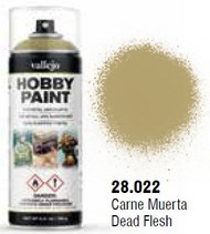  Vallejo Paints  NoScale Dead Flesh Fantasy Solvent-Based Acrylic Paint 400ml Spray VLJ28022
