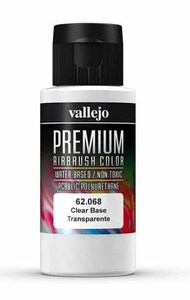  Vallejo Paints  NoScale 60ml Bottle Clear Base Premium VLJ62068