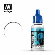  Vallejo Paints  NoScale 17ml Bottle Pure White Mecha Color VLJ69001